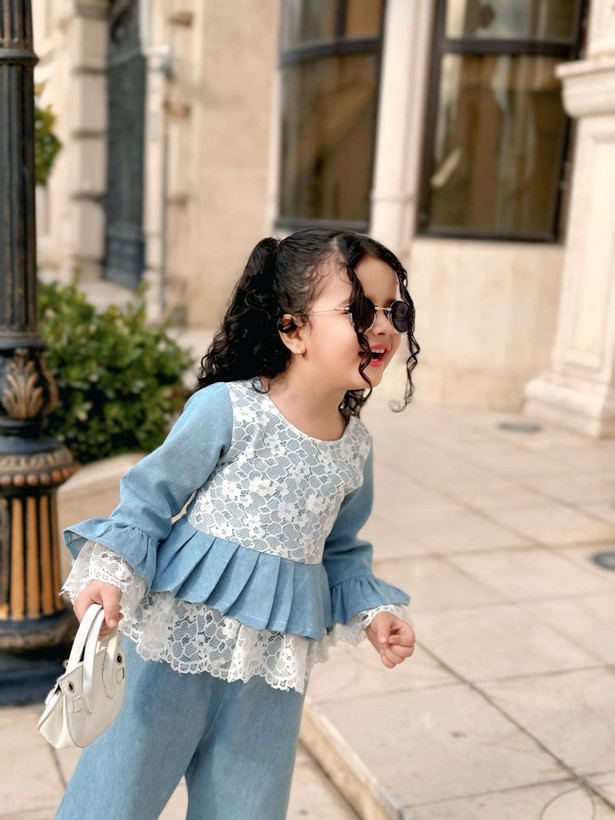 ست دوتیکه لی دانتل داردخترانه عیدانه سایز۴۰ ۴۵ ۵۰ ۵۵